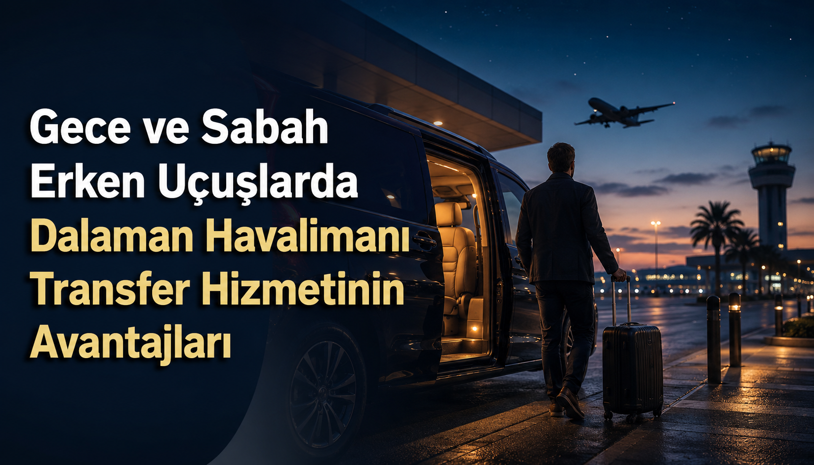 Gece ve Sabah Erken Uçuşlarda Dalaman Havalimanı Transfer Hizmetinin Avantajları